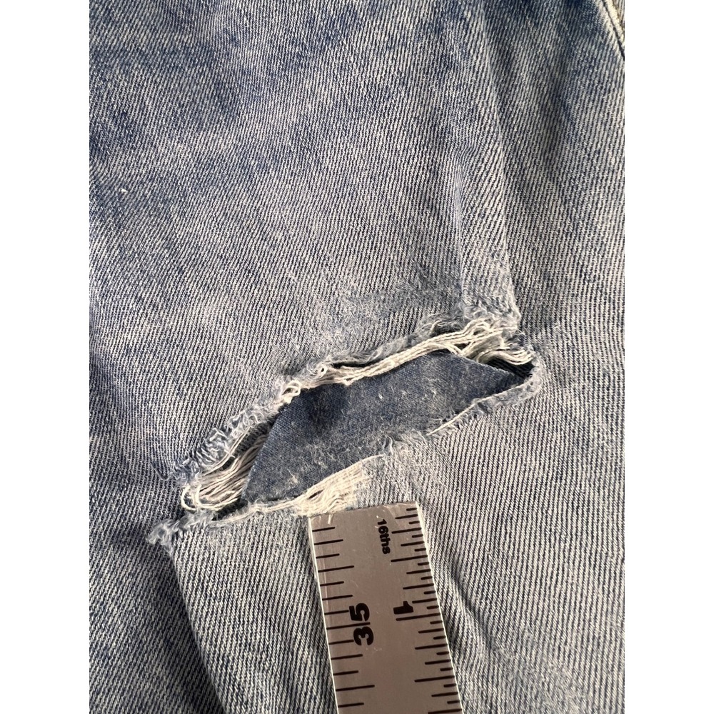 Levi's 501 XX Jeans Mens38x34 Light Wash Distressed Button Fly - Picture 14 of 16